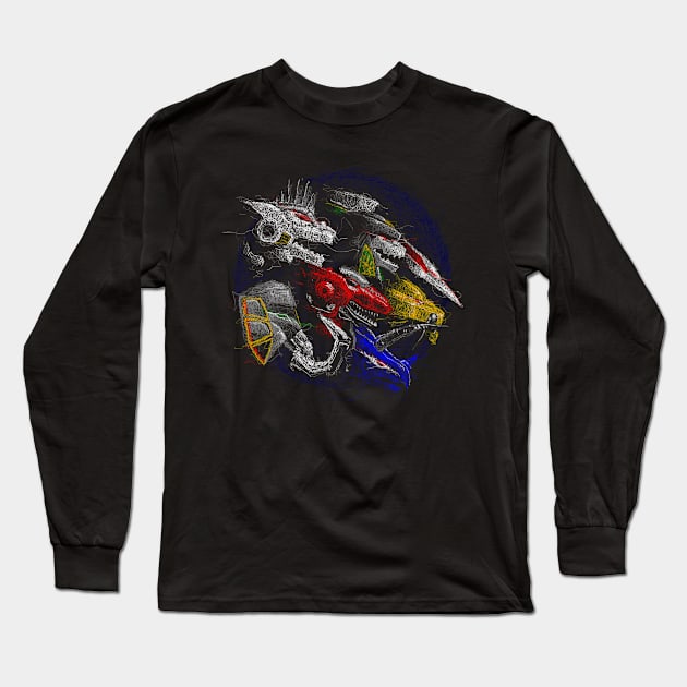 megazord Long Sleeve T-Shirt by VisualNoise